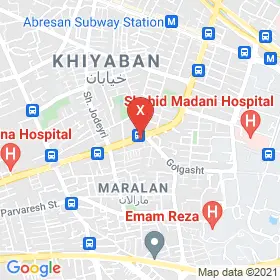 این نقشه، نشانی مهدی نجات ( گلگشت ) متخصص آسیب شناس گفتار، زبان و بلع(گفتاردرمانگر) در شهر تبریز است. در اینجا آماده پذیرایی، ویزیت، معاینه و ارایه خدمات به شما بیماران گرامی هستند.