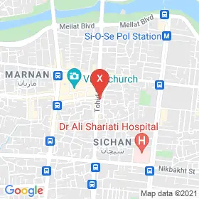 این نقشه، آدرس دکتر رامین مشرف متخصص پروتزهای دندانی(ثابت و متحرک) در شهر اصفهان است. در اینجا آماده پذیرایی، ویزیت، معاینه و ارایه خدمات به شما بیماران گرامی هستند.