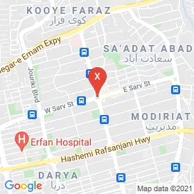 این نقشه، نشانی دکتر سیدرضا هاشمی متخصص قلب و عروق؛ آنژیوپلاستی در شهر تهران است. در اینجا آماده پذیرایی، ویزیت، معاینه و ارایه خدمات به شما بیماران گرامی هستند.