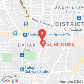 این نقشه، آدرس دکتر ناتاشا حقیقی متخصص زنان و زایمان و نازایی در شهر تهران است. در اینجا آماده پذیرایی، ویزیت، معاینه و ارایه خدمات به شما بیماران گرامی هستند.