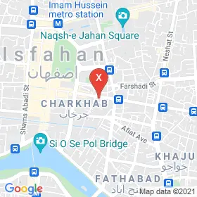 این نقشه، نشانی دکتر محمد احمدی متخصص گوش حلق و بینی در شهر اصفهان است. در اینجا آماده پذیرایی، ویزیت، معاینه و ارایه خدمات به شما بیماران گرامی هستند.