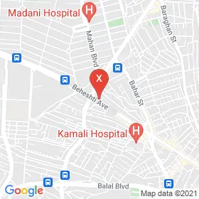 این نقشه، آدرس دکتر نسرین اسلامی زاده متخصص زنان و زایمان و نازایی در شهر کرج است. در اینجا آماده پذیرایی، ویزیت، معاینه و ارایه خدمات به شما بیماران گرامی هستند.