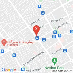 این نقشه، آدرس دکتر فریدالدین ابراهیمی میمند متخصص جراحی عمومی؛ لاپاروسکوپی، گوارش، سرطان، زیبایی در شهر کرمان است. در اینجا آماده پذیرایی، ویزیت، معاینه و ارایه خدمات به شما بیماران گرامی هستند.