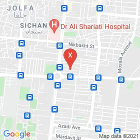 این نقشه، آدرس دکتر سید علیرضا ابراهیم زاده متخصص ارتوپدی؛ ستون فقرات در شهر اصفهان است. در اینجا آماده پذیرایی، ویزیت، معاینه و ارایه خدمات به شما بیماران گرامی هستند.